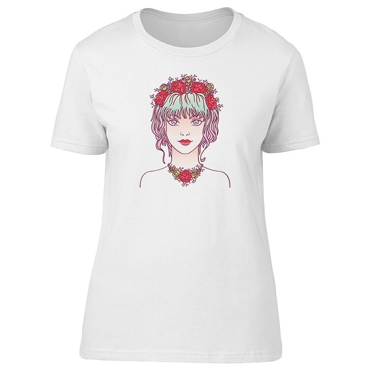 Shop Cute Floral Girl Sketch Tee Women S Image By Shutterstock Overstock 21831675,Free Printable Cute Harry Potter Coloring Pages
