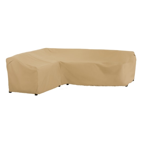 Classic Accessories Terrazzo Water-Resistant 104 Inch Patio Left-Facing Sectional Lounge Set Cover. Opens flyout.