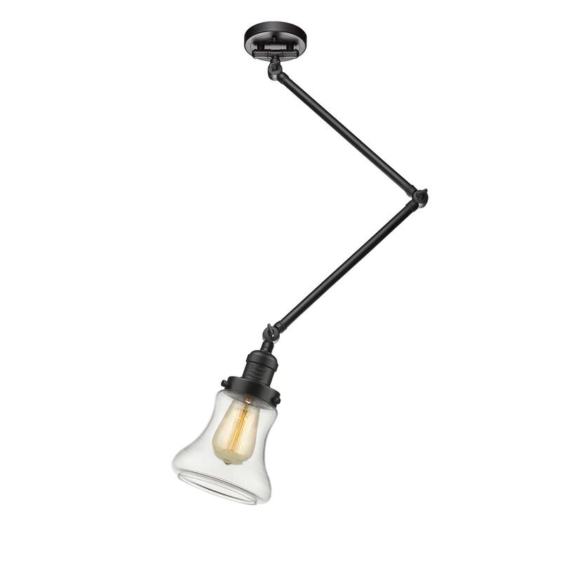 Innovations Lighting Bellmont Single Light 14" Wide Pendant - Oiled Rubbed Bronze / Clear