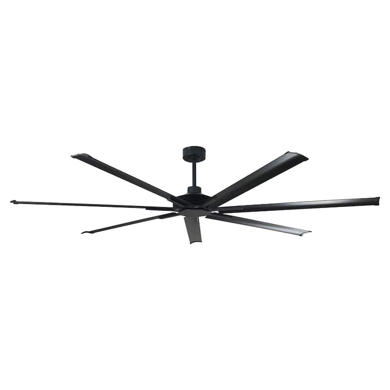 100" Indsutrial Black/ Silver Extra Larger Commercial Ceiling Fan with Remote - 100" Huge Fan