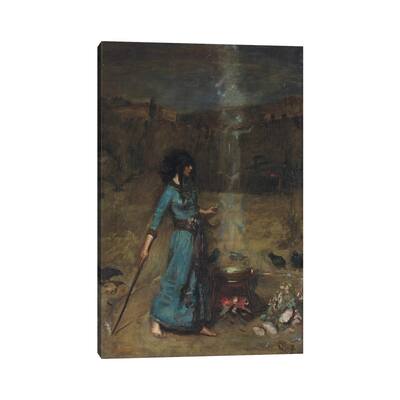iCanvas "Study For The Magic Circle, 1886" by John William Waterhouse Canvas Print