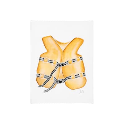Lifejacket I (20 x 26) Canvas Art Print
