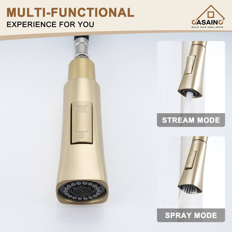Single Handle Pull-Down Sprayer Kitchen Faucet