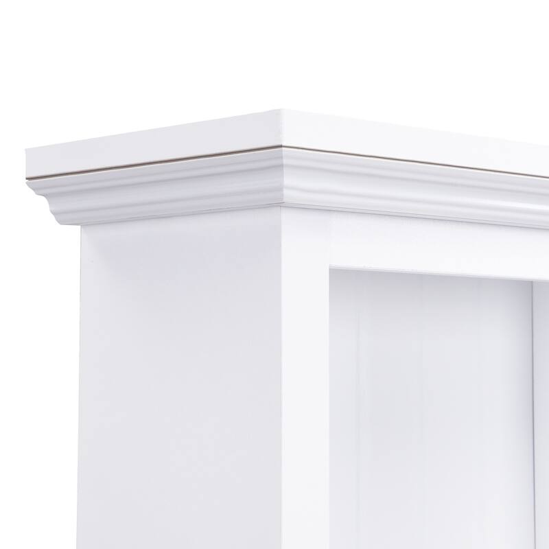 Farmhouse 4-in-1 Hall Tree with Bench, 2 Drawers & Coat Rack for Entryway