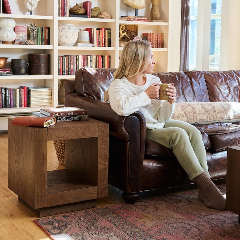 Maven Lane Artemis Contemporary Wooden Side Table