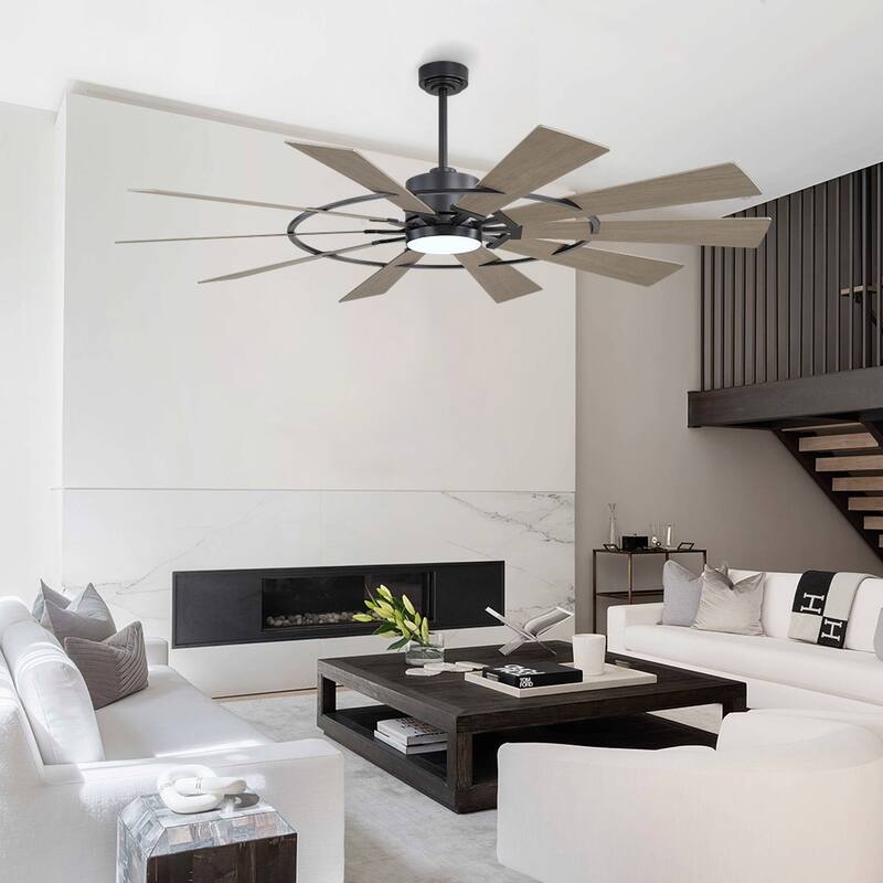 MLiAN Ceiling Fan with Lights Remote Control 6-Speed DC