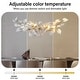 preview thumbnail 56 of 72, KAYLA 31.5" 6-Light Luxury Gold Chandelier, Modern Ceramic Leaf Branch
