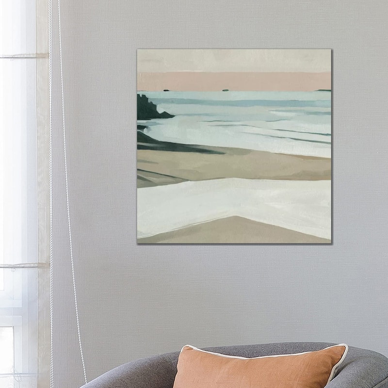 iCanvas "Coastal Lines II" by Emma Scarvey Canvas Print - 26x26x1.5