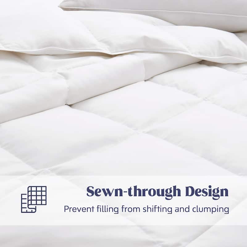 White Goose Feather Down Comforter Duvet Insert Ultra Soft Cover