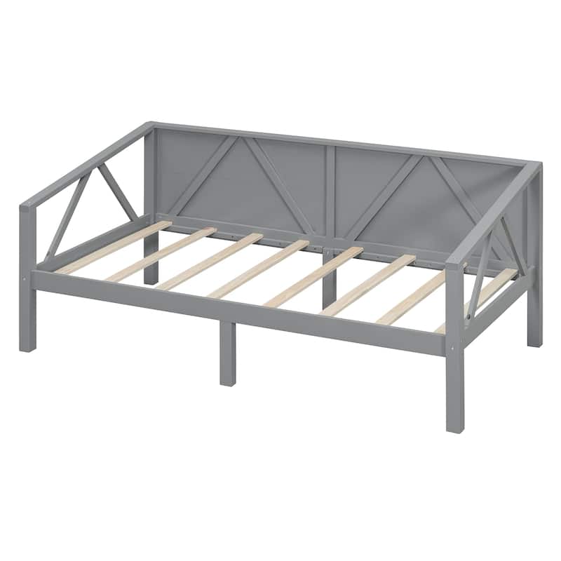 Twin Size Gray Daybed with Multi-Functional Design