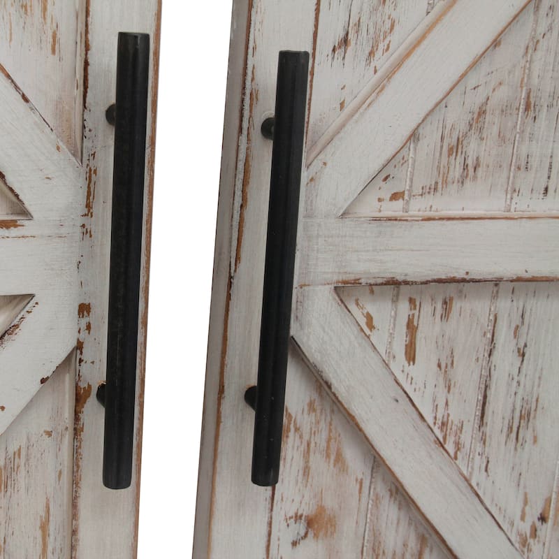 FirsTime & Co. 2-pc. Wooden Barn Door Wall Plaque Set