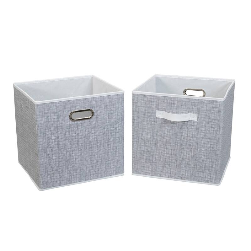 Household Essentials Fabric Storage Bins, Set of 2