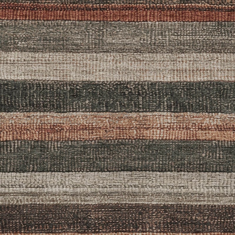 HomeRoots Striped Transitional Rectangle Outdoor Rug
