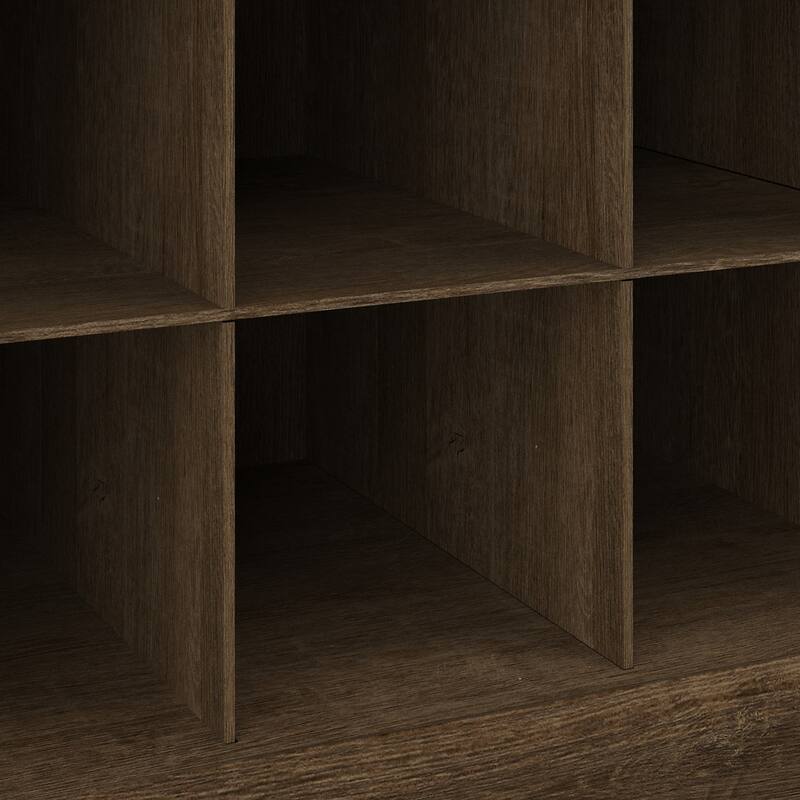 Woodland 40W Hall Tree and Shoe Bench with Shelves by Bush Furniture