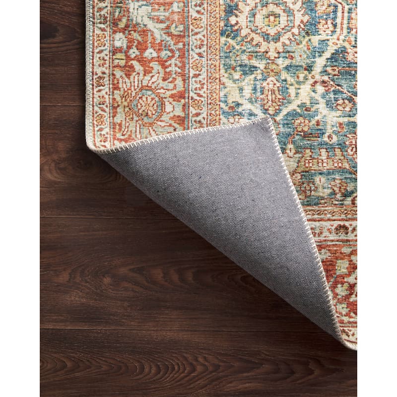 Alexander Home Isabelle Boho Vintage Botanical Pattern Area Rug