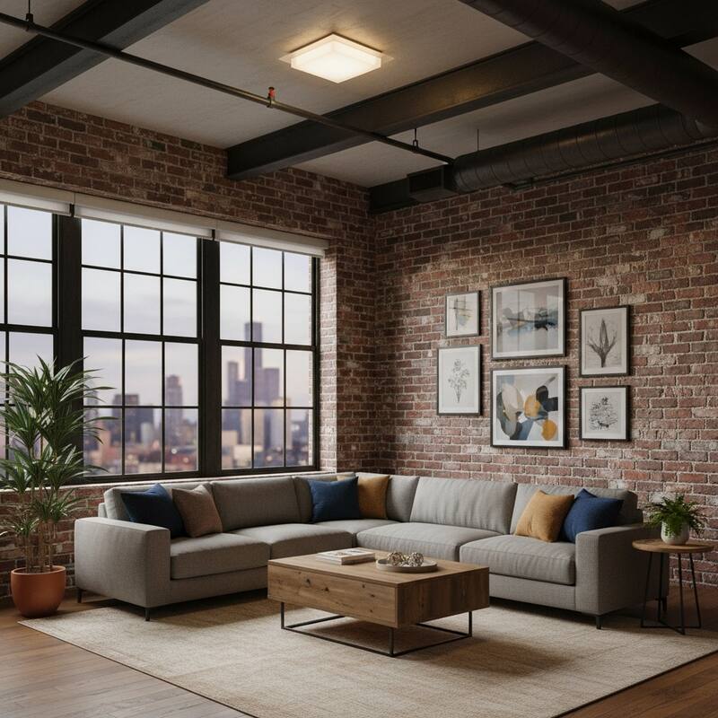 14 Inch Square Flush Mount Integrated LED Light Dimmable 3 Color Temperatures Acrylic Diffuser