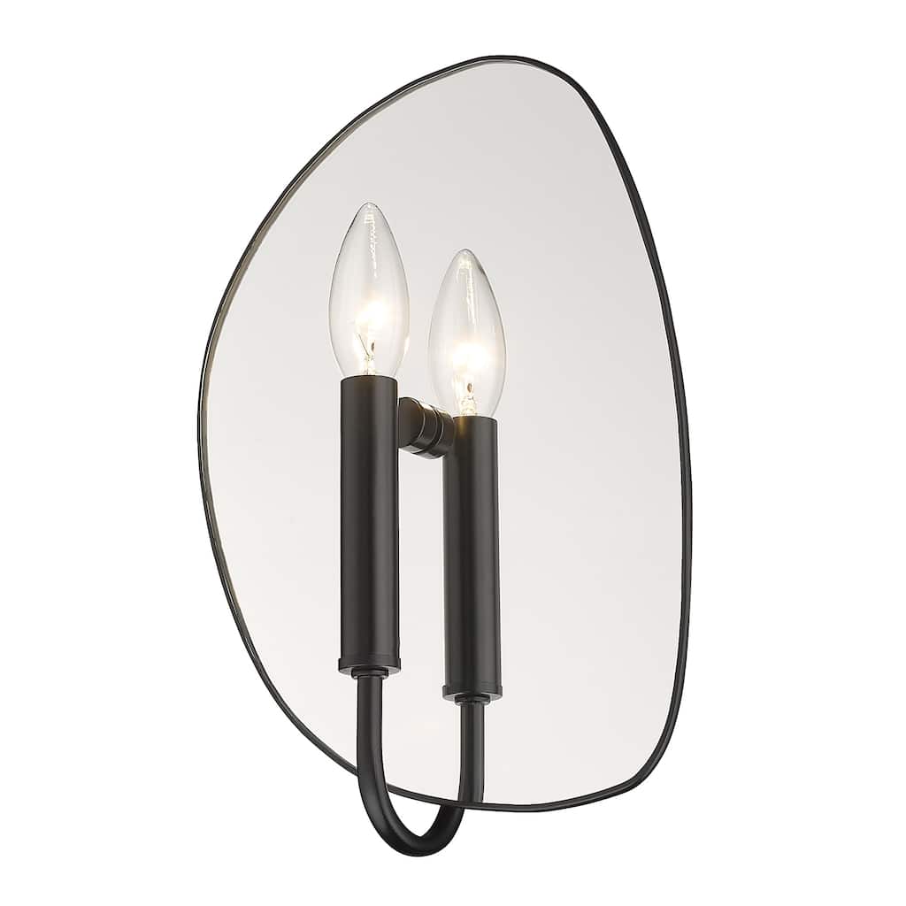 Golden Lighting Tessa 1-light Wall Sconce in Matte Black