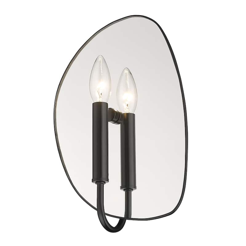 Golden Lighting Tessa 1-light Wall Sconce in Matte Black