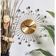 preview thumbnail 55 of 68, Gold / Copper / or Silver Iron Metal Starburst Sun Glam Wall Clock Gold - 15 " D