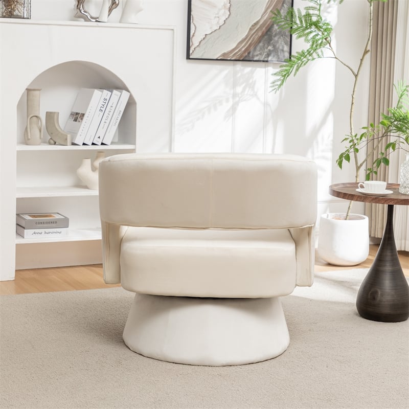 Swivel Barrel Chair,Accent Armchair 360 Degree Swivel Club Chair