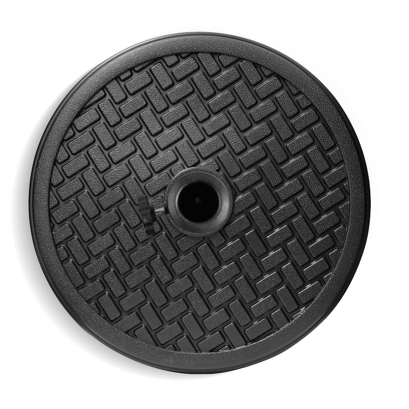 Pellebant 30 to 45 lbs Heavy Duty Round Concrete Umbrella Base for Market Umbrella