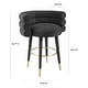 preview thumbnail 11 of 14, Strick & Bolton Laffut Velvet/ Gold Stainless Steel Counter Stool - N/A