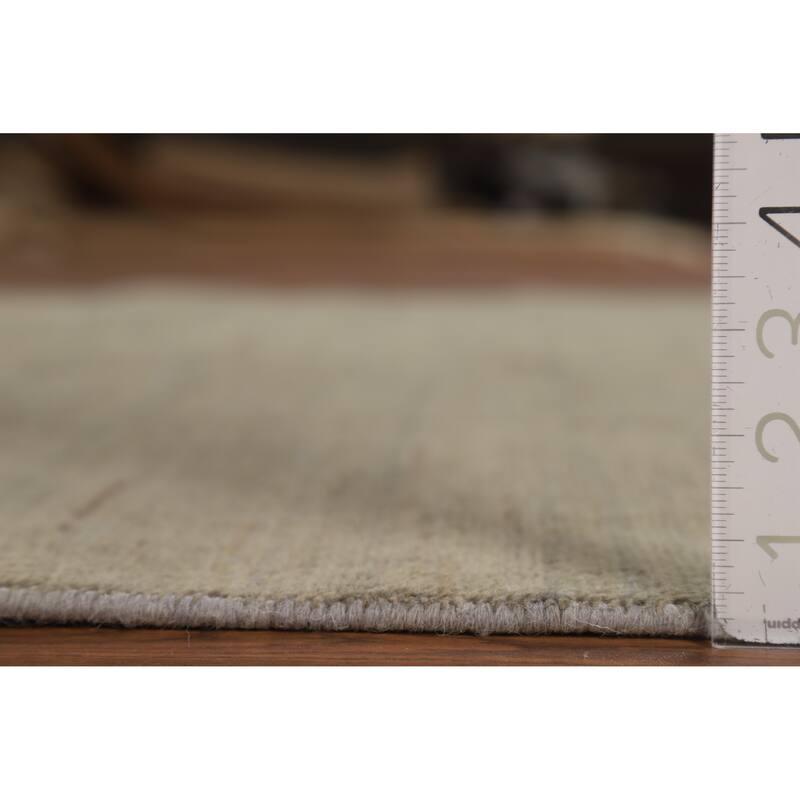 Gabbeh Modern Area Rug Hand-Knotted Wool Carpet - 4'9" x 6'7"