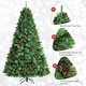 preview thumbnail 35 of 35, Costway 6ft/7ft/8ft Pre-lit Hinged Artificial Christmas Tree with Pine