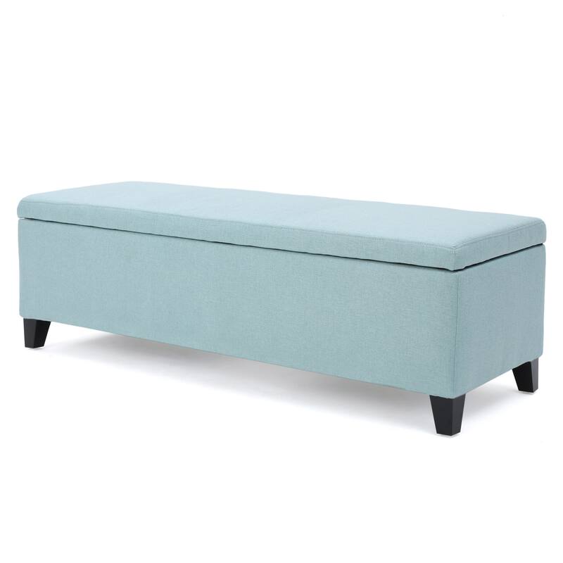 Cleo Fabric Storage Ottoman Bench by Christopher Knight Home