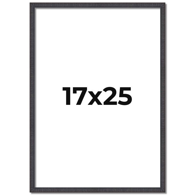 17x25 Frame Brown Solid Wood Picture Frame - Complete Modern Photo