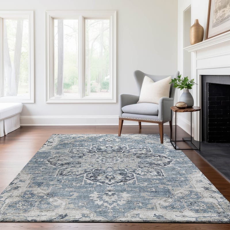 Premium Washable Super Soft Traditional Heriz Mayfield Rug