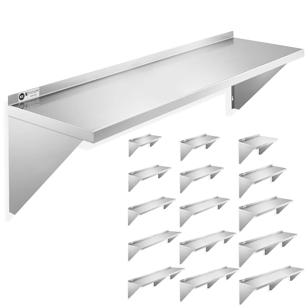 Stainless Steel Shelf NSF Commercial Kitchen Wall Shelving