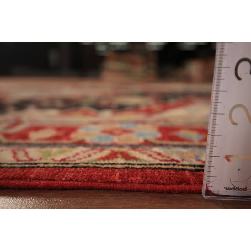 Black Vegetable Dye Heriz Oriental Rug Handmade Wool Carpet - 4'11" x 6'8"