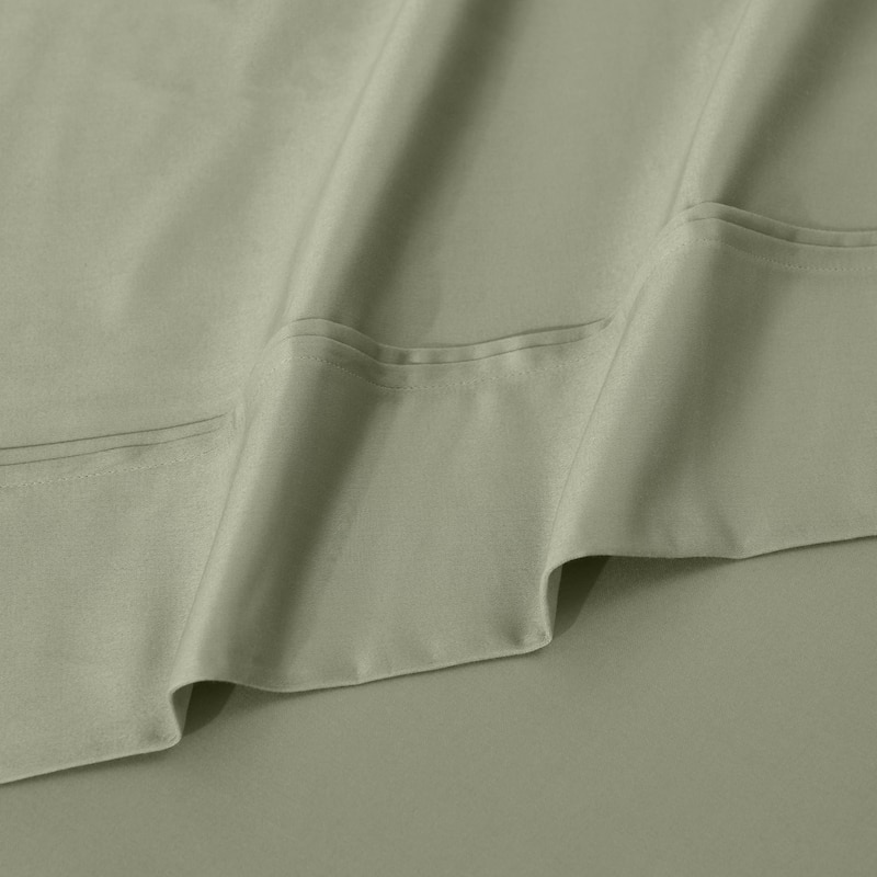 Superior Egyptian Cotton 1200 Thread Count Eco-Friendly Solid Sheet Set