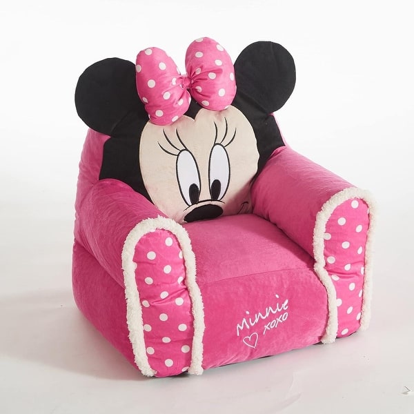 slide 2 of 6, Disney Minnie Mouse Bean Bag Chair