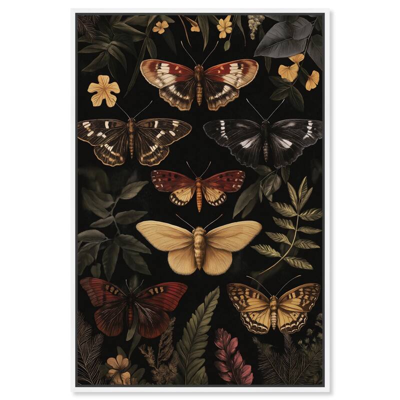 Winged Visitors III Canvas by Art Remedy - White - 10" x 15"