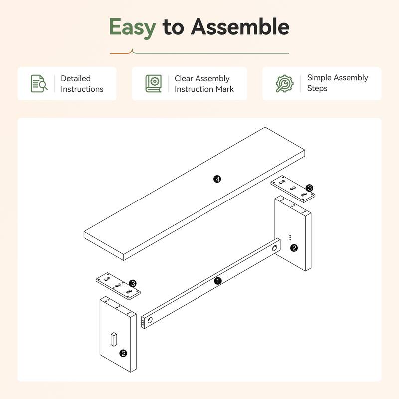 63" Long Solid Wood Entryway Bench, Farmhouse End of Bed Bench