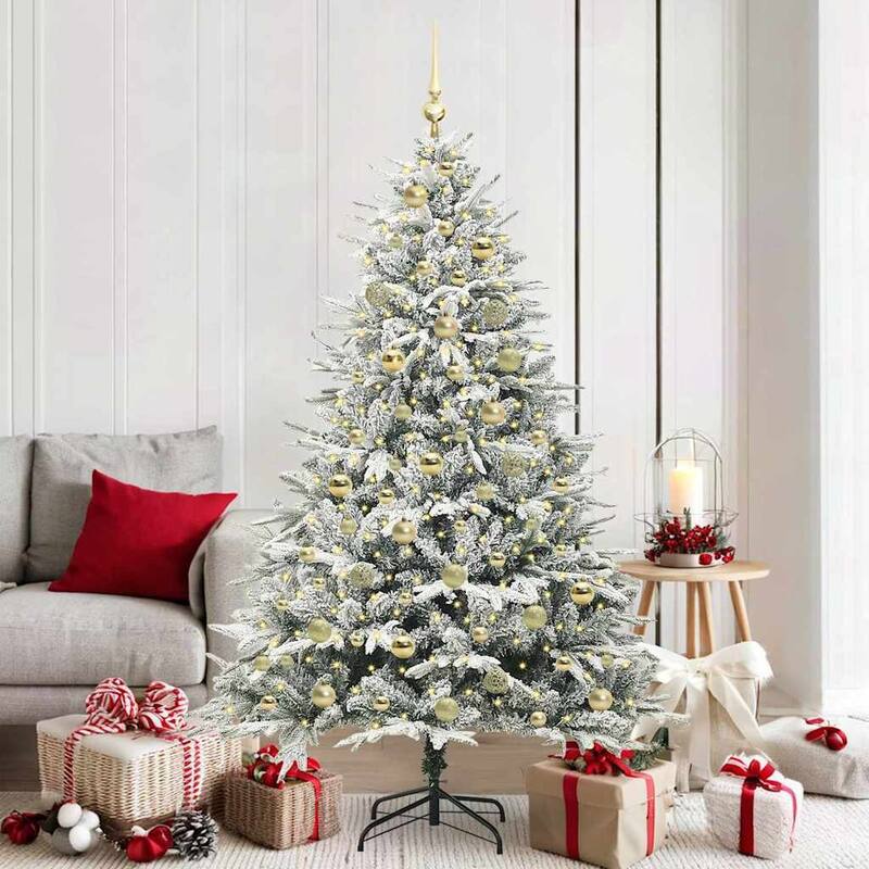 vidaXL Artificial Christmas Tree Green PVC