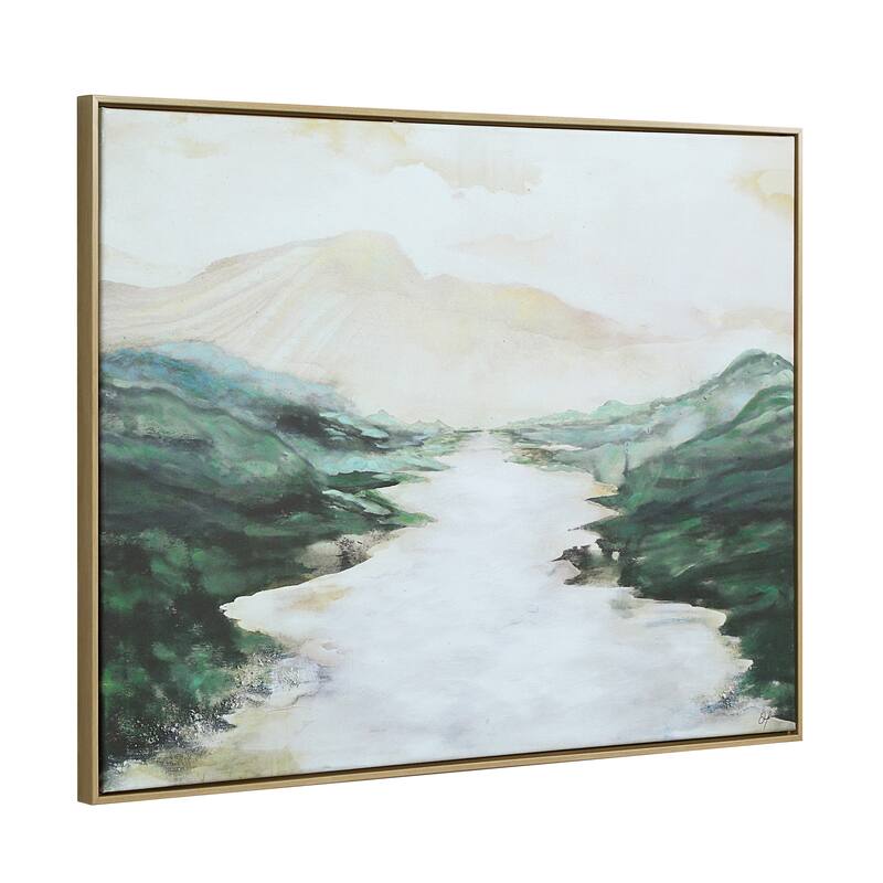 Molto 30" H x 40" W Canvas Art, Green
