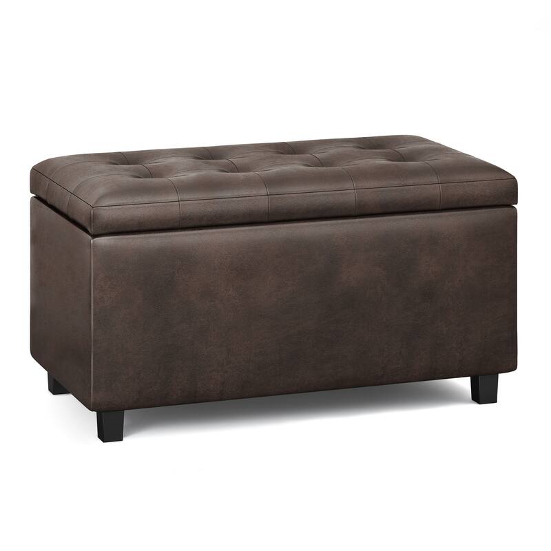 WYNDENHALL Essex 34-in. Wide Rectangular Storage Ottoman