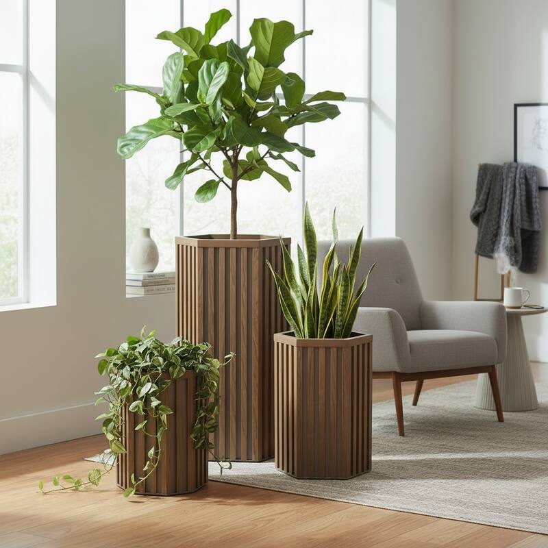 Hexagon Column Planter