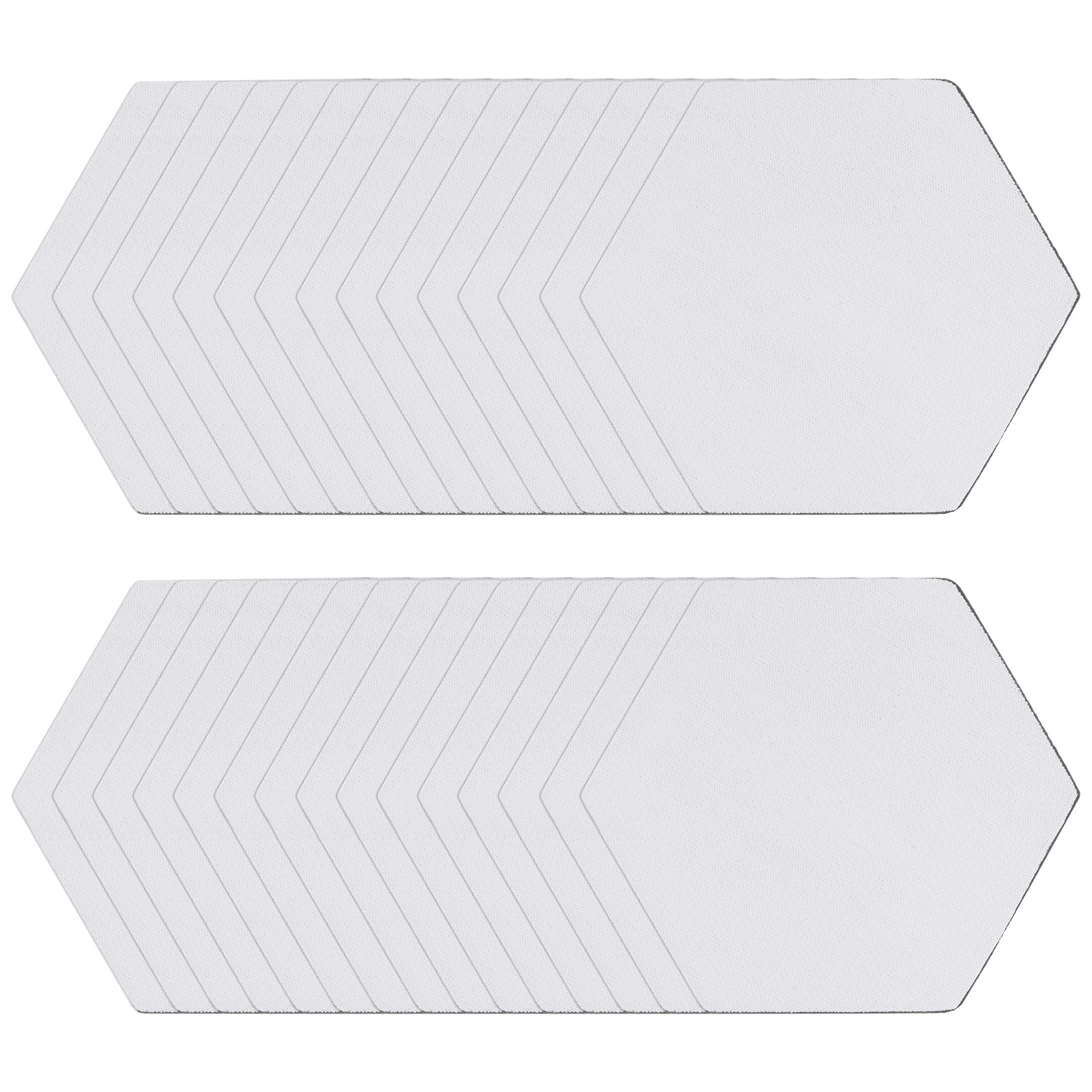 30pcs Sublimation Coasters Blanks Hexagon Shape - White