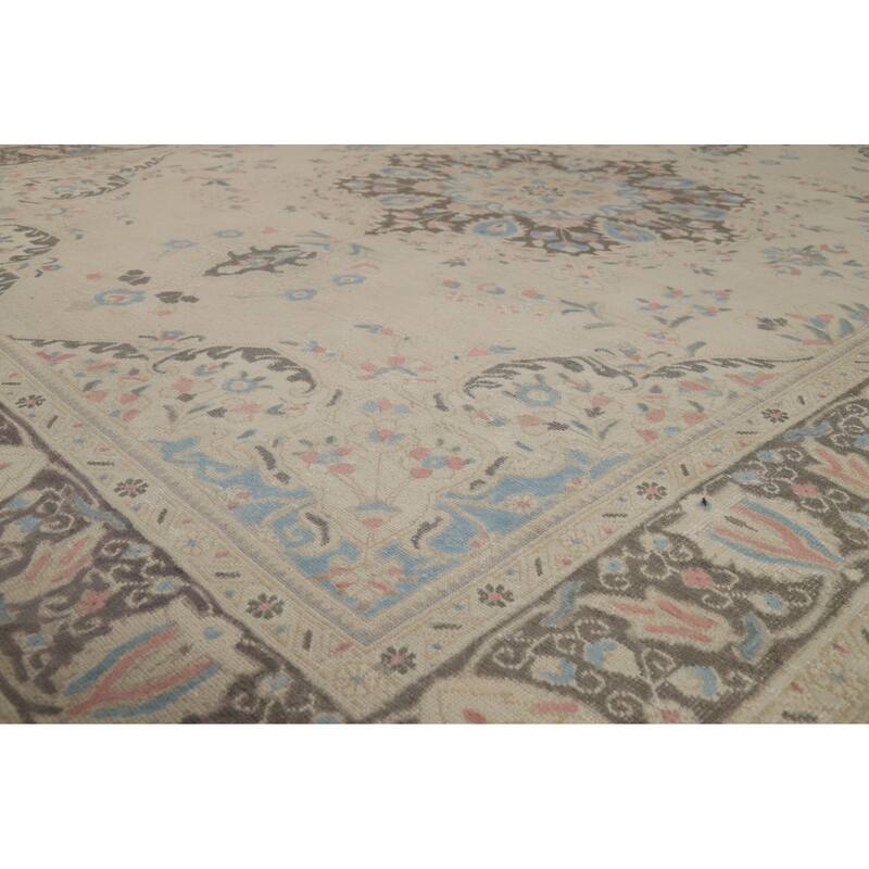 Floral Tabriz Persian Area Rug Handmade Traditional Wool Carpet - 8'3"x 10'10"