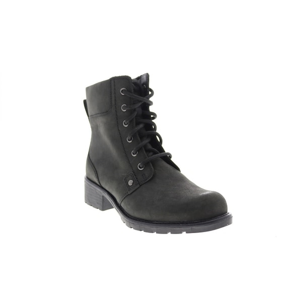 Clarks orinoco spice black leather hot sale