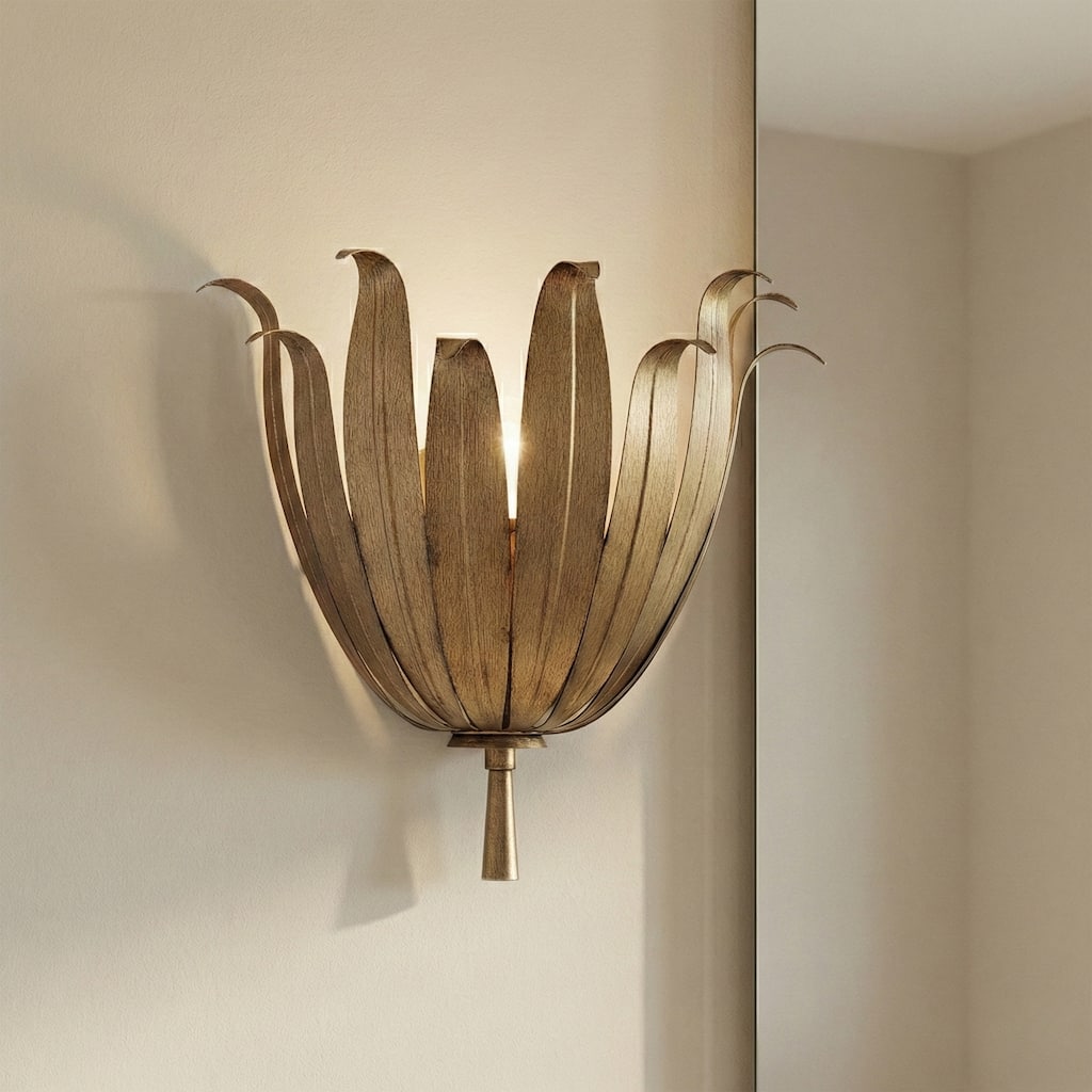 Acroma 2-set Vintage Floral Steel Wall Lamp