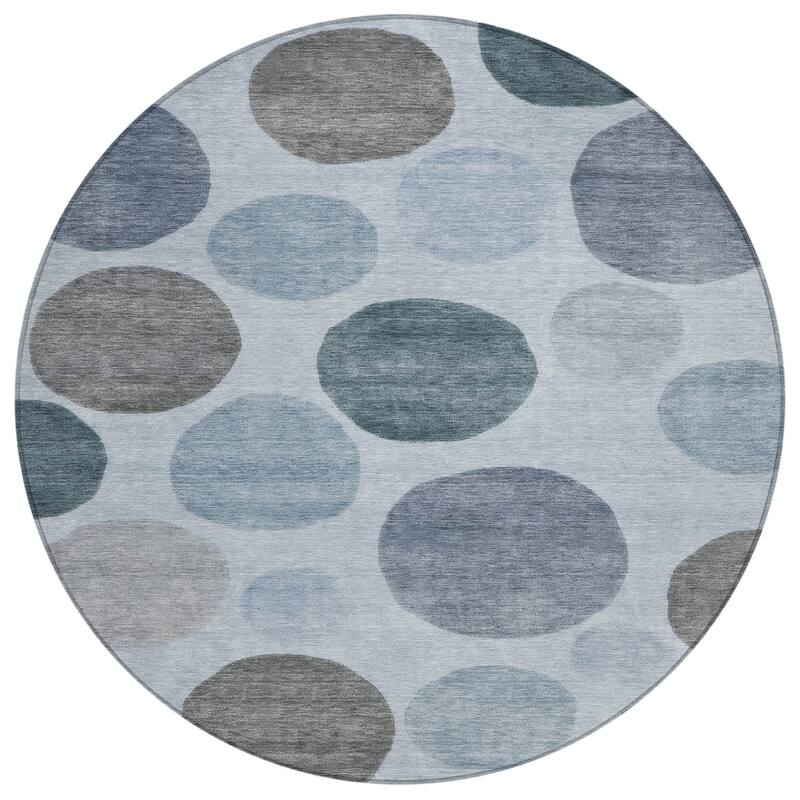 HomeRoots Geometric Transitional Rectangle Outdoor Rug