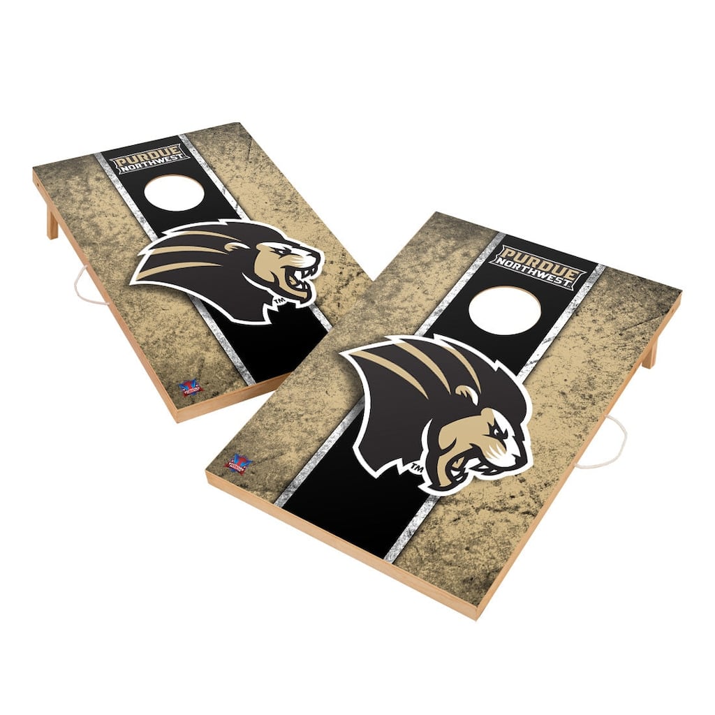 Vintage Purdue Northwest Pride Regulation 2x4 Cornhole Set