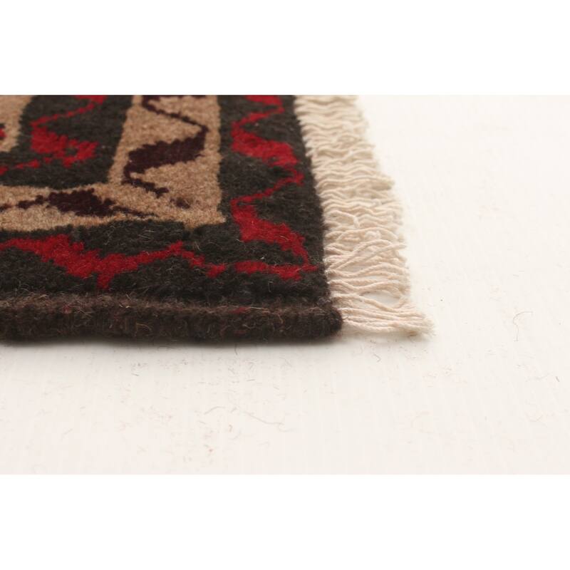 Hand-knotted Rizbaft Tan Wool Rug - 3'4" x 5'6"/3'4 x 5'6