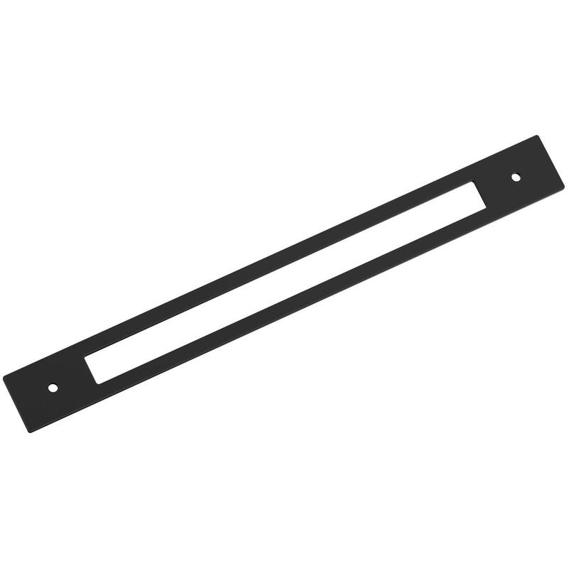 Amerock BP37789 Medora 13-7/8" Backplate for 12" Center to Center - Matte Black