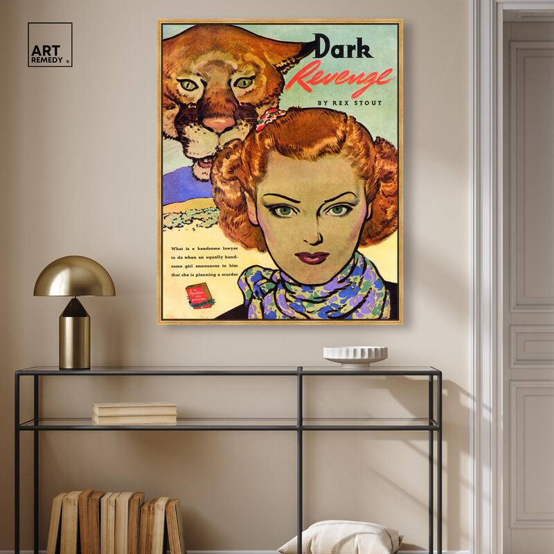 Dark Revenge Book 1939 Canvas by Art Remedy